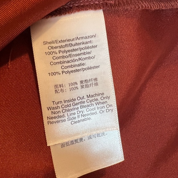 DKNY Women's Deep‎ Rust V-Neck Tunic - Picture 8 of 11